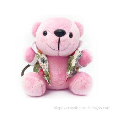 Creative Portable Charger for Girls Children Gift, Plush Cartoon Bear Power Bank 5200mAh High Capacity Portable External Battery Charger